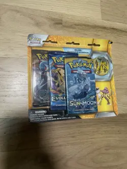 Pokemon Legendary Beasts Collector’s Pin Blister-Pack Raikou XY Evolutions NEW - Image 1