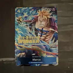 Bandai One Piece Card Game Marco P-071 Promo Foil Pre-Release Winner - Image 1