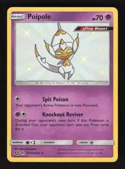 Poipole SV19/SV94 Pokemon Hidden Fates Shiny Holo Card - Image 1