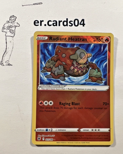 Radiant Heatran 027/189 Astral Radiance Rare Holo Pokemon Card - Mint Condition - Image 1