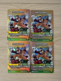 Pack 4 cards Naruto Uzumaki 133/130 V PromoES - Naruto Mythos TCG Exclusivo Esp - Image 1
