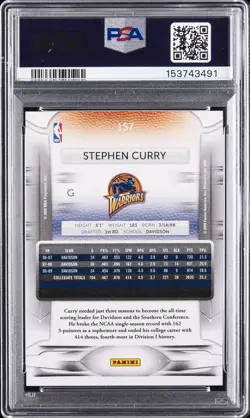2009 PANINI PRESTIGE #157 STEPHEN CURRY ROOKIE RC PSA 9 - Image 2