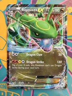 Pokemon Rayquaza EX 60/108 Ultra Rare Holo Roaring Skies XY NM - Image 1