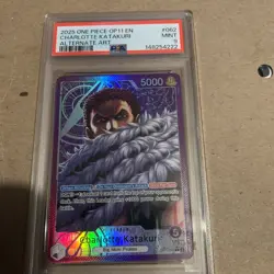 2025 One Piece Op 11 En Charlotte Katakuri Alt Art #062 Mint Psa 9 - Image 1