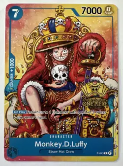Monkey.D.Luffy (2nd Anniversary Stamped Promo) P-043 One Piece Promotion - Image 1