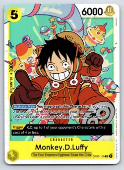 Monkey.D.Luffy - Reprint One Piece SR Premium Booster -The Best- Vol. 2 OP07-109 - Image 1