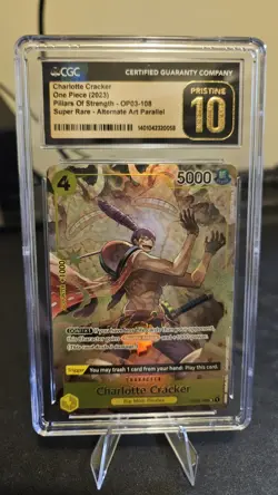 One Piece Charlotte Cracker Pillars of Strength OP03-108 SR AA CGC 10 Pristine - Image 1