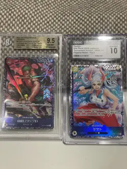 One Piece Zoro ST21-015 & Yamato OP04-112 FLAGSHIP TOP PRIZE BGS CGC - Image 1