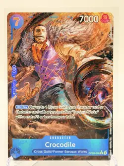 Crocodile OP09-046 Alt Art Holo Emperors in the New World One Piece TCG NM - Image 1