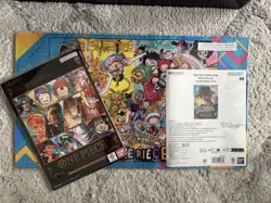 ONE PIECE TCG Official Playmat Vol.5 + Luffy Promo + Best Selection Vol.6 - Image 1