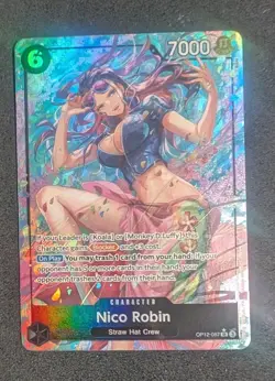 Nico Robin One Piece TCG OP12-087 English Alt Art Secret Rare - Image 1