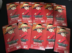 One Piece TCG OP-13 Carrying On His Will Sleeved Booster Pack Lot of 10 English - Image 1