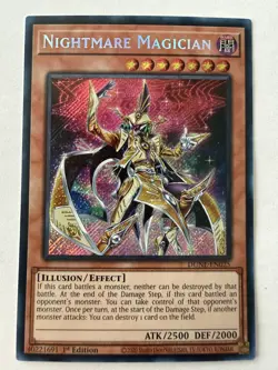 Yu-Gi-Oh! - Nightmare Magician - Secret - 1st - DUNE-EN025 - NM - Image 1
