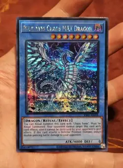 blue eyes chaos max dragon asian english es01-ae018 yugioh prismatic secret rare - Image 1