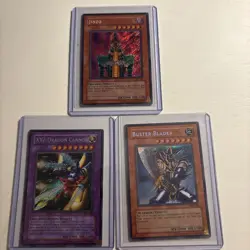 3x YuGiOh Holo BPT Lot - XYZ Dragon Cannon, Jinzo , Buster Blader - Image 2