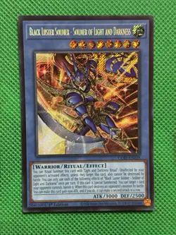 YuGiOh! Black Luster Soldier - Soldier Of Light And Darkness CORI-EN028 1st NM - Image 1