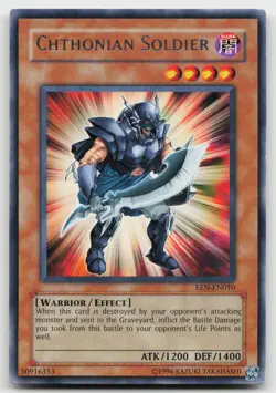 Chthonian Soldier EEN-EN010 Rare Elemental Energy Yu-Gi-Oh Near Mint - Image 1