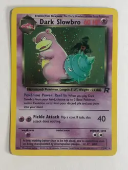 Pokemon TCG Team Rocket Set Holographic Dark Slowbro 12/82 Light Played - Image 1