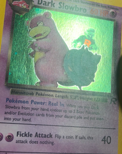 Pokemon TCG Team Rocket Set Holographic Dark Slowbro 12/82 Light Played - Image 2