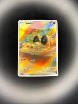 Sandile 216/198 Illustration Rare Scarlet & Violet Pokemon Near Mint - Image 1