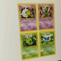 Vintage Pokemon Card Lot Natu Xatu Caterpie Pineco Neo Genesis Expedition - Image 2
