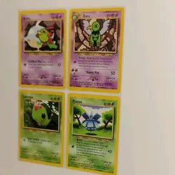 Vintage Pokemon Card Lot Natu Xatu Caterpie Pineco Neo Genesis Expedition - Image 3
