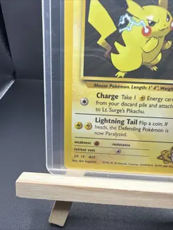 Pokemon TCG Lt. Surge's Pikachu Gym Heroes 81/132 Unlimited Common WOTC - Image 4