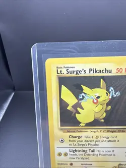 Pokemon TCG Lt. Surge's Pikachu Gym Heroes 81/132 Unlimited Common WOTC - Image 5