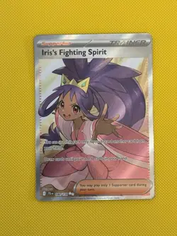 Pokemon TCG Iris's Fighting Spirit 180/159 Secret Rare - Journey Together NM/M - Image 1