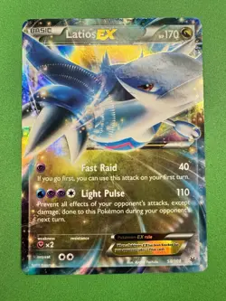 Pokemon TCG 2015 XY Roaring Skies Latios EX 58/108 Ultra Rare Lightly Played - Image 1