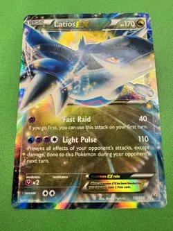 Pokemon TCG 2015 XY Roaring Skies Latios EX 58/108 Ultra Rare Lightly Played - Image 2