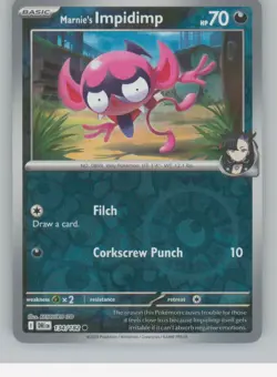 Marnie's Impidimp 134/182 C Destined Rivals Pokemon Reverse Holo NM - Image 1