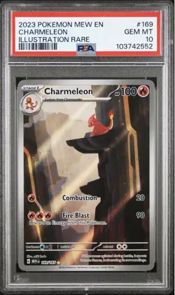 Pokemon 2023 SV Scarlet & Violet 151 Charmeleon IR Holo 169/165 EN PSA 10 - Image 1