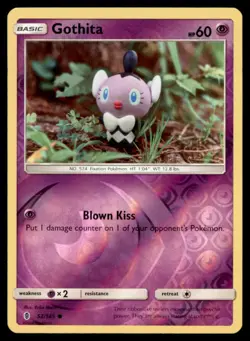 Gothita 52/145 Common Guardians Rising Pokemon Reverse Holo LP - Image 1