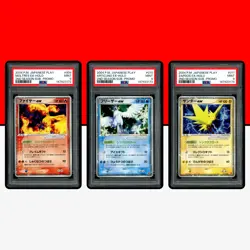 Pokemon PSA 9 SET Moltres Articuno Zapdos ex PLAY 009 010 011 2nd Season Promo - Image 1