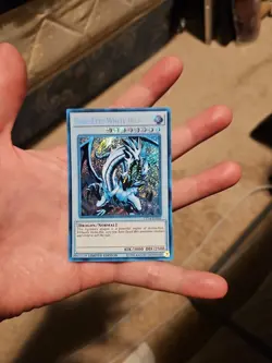 ghost alter Blue-Eyes White Dragon 2017 secret rare CT14-EN002 sunfaded yugioh - Image 4
