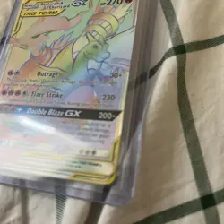 Reshiram & Charizard GX 217/214 Rainbow Hyper Rare Unbroken Bonds - Image 5