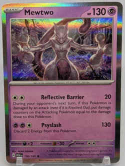🔥Mewtwo 151 Holo Rare Pokemon TCG 150/165 Scarlet & Violet🔥 - Image 1