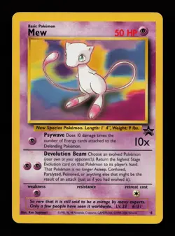 Mew 8 Promo Wizards Black Star Promos Pokemon Cards - Image 1