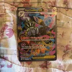 Mega Chandelure ex 099/084 Pitch Black PBL FULL ART Pokemon TCG NM - Image 1