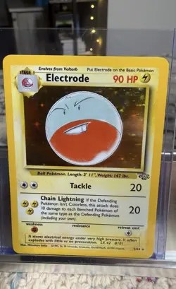 WOTC Electrode 2/64 Jungle Unlimited Holo Rare 90 HP English 1999 - Image 1