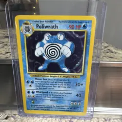 WOTC Poliwrath 13/102 Base Set Holo Rare 90 HP English 1999 Pokemon TCG - Image 1