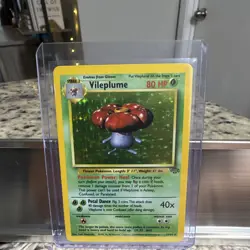 WOTC Vileplume 15/64 Jungle Unlimited Holo Rare 80 HP English 1999 TCG - Image 1