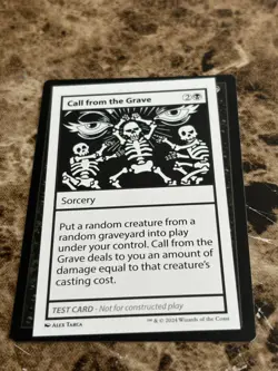 CALL FROM THE GRAVE Magic MTG Mystery Booster 2 Test Card - Image 1