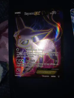 ESPEON EX 2016 POKEMON BREAKPOINT FULL ART ULTRA RARE #117/122 NEAR MINT - Image 1