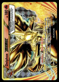 Delphox BREAK 14/124 BREAK Rare Fates Collide Pokemon Holo NM/M - Image 1