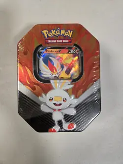 Pokemon TCG: Galar Partners Tin; Cinderace V (Factory Sealed/Dented) 820650806780 - Image 2