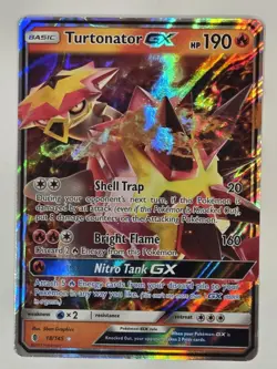 Turtonator GX 18/145 NM Ultra Rare Holo Guardians Rising 2017 Pokemon TCG - Image 1