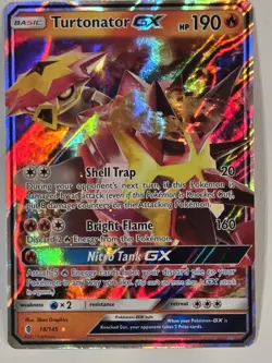Turtonator GX 18/145 NM Ultra Rare Holo Guardians Rising 2017 Pokemon TCG - Image 5