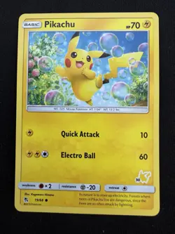Pikachu - 19/68 (Pikachu Stamped #30) Promo Battle Academy 019/068 - LP Pokemon - Image 1
